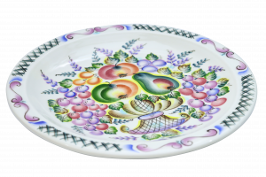 Блюдо настенное Край Донской (вариация росписи Фрукты)