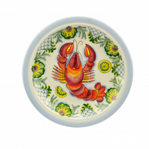 Настенное блюдо Край Донской (вариация росписи Раки)